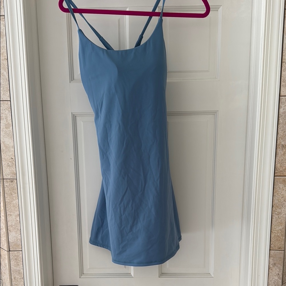 Blue Spaghetti Strap Dress